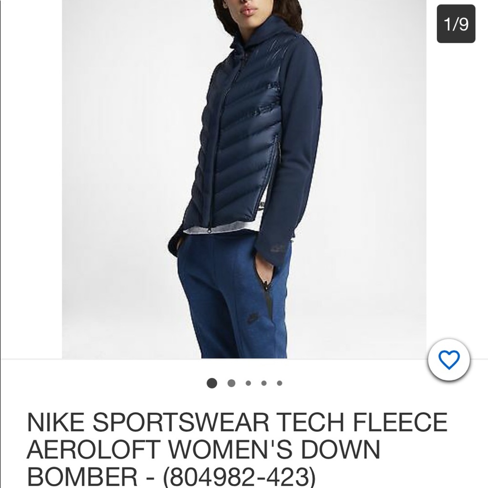 Nike tech aeroloft down sweater